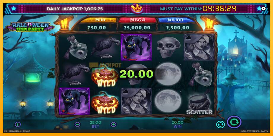 Halloween Spin Party машина за игри за пари, слика 6