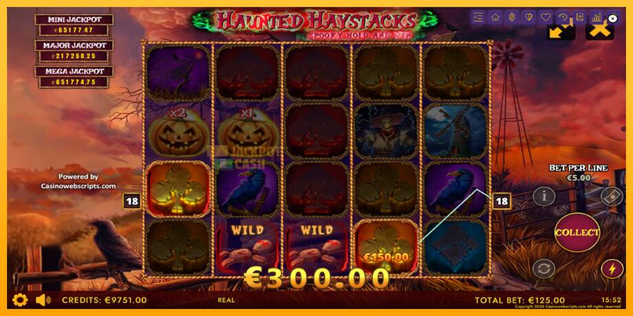 Haunted Haystacks - Spooky Hold and Win машина за игри за пари, слика 3