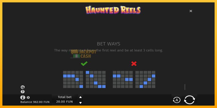 Haunted Reels машина за игри за пари, слика 7