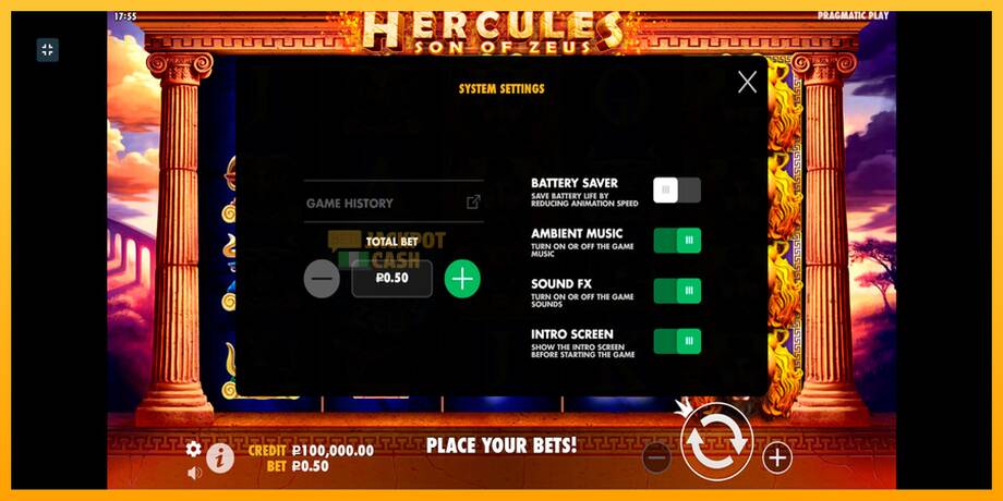 Hercules Son of Zeus машина за игри за пари, слика 2