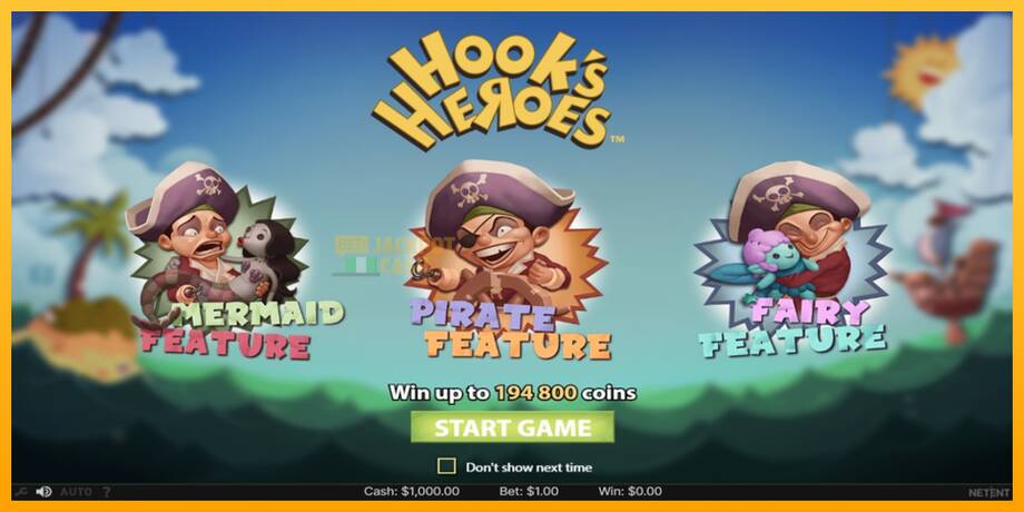 Hook’s Heroes машина за игри за пари, слика 1