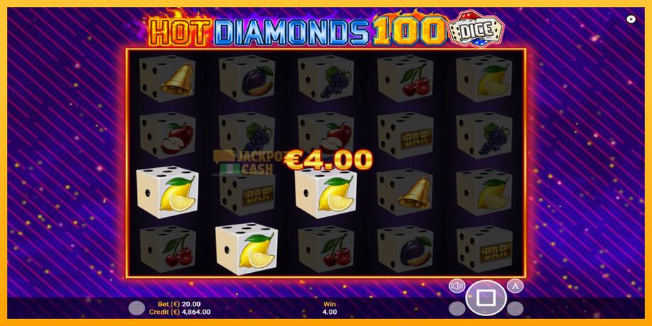 Hot Diamonds 100 Dice машина за игри за пари, слика 4