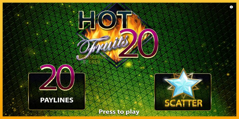 Hot Fruits 20 машина за игри за пари, слика 1