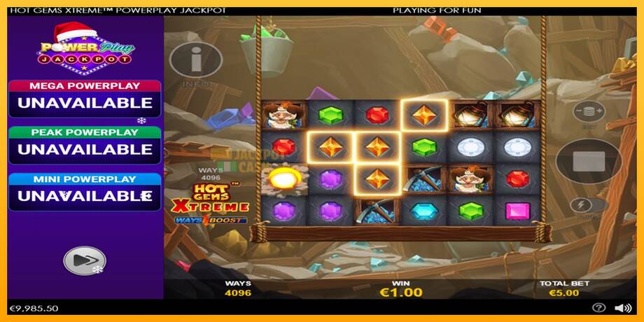 Hot Gems Xtreme PowerPlay Jackpot машина за игри за пари, слика 3