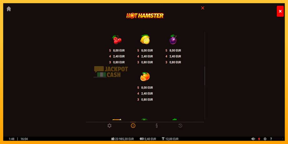 Hot Hamster машина за игри за пари, слика 7