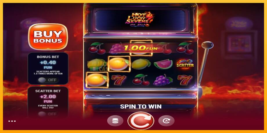 Hot Lucky Sevens Claw машина за игри за пари, слика 2