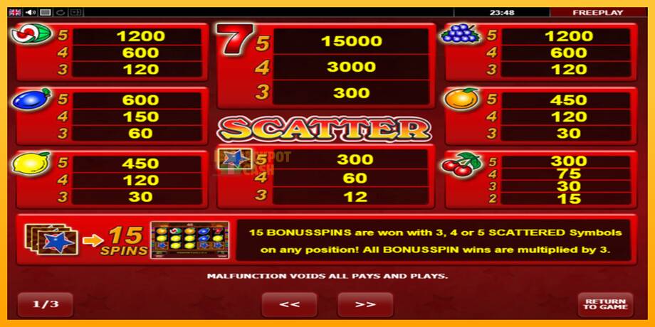 Hot Scatter машина за игри за пари, слика 5