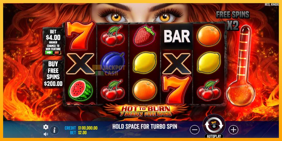 Hot to Burn - 7 Deadly Free Spins машина за игри за пари, слика 2