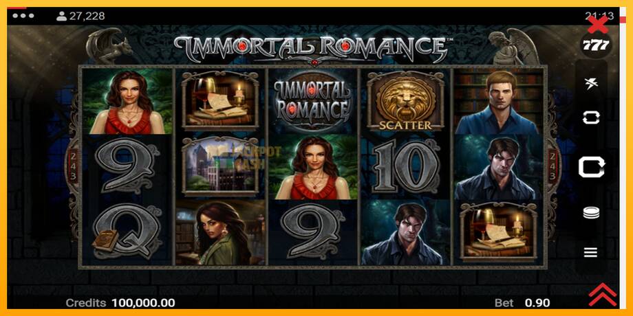 Immortal Romance машина за игри за пари, слика 2