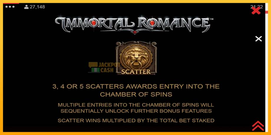 Immortal Romance машина за игри за пари, слика 5