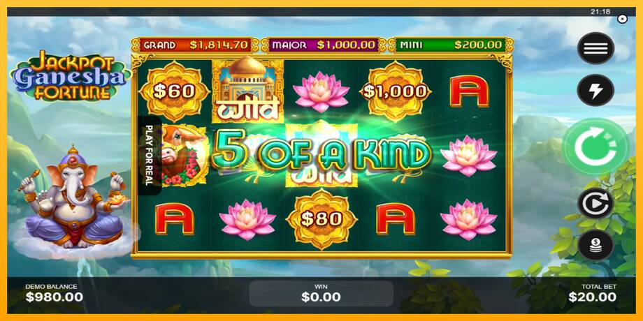 Jackpot Ganesha Fortune машина за игри за пари, слика 3