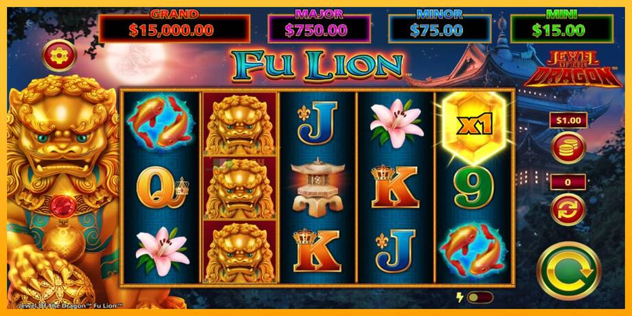 Jewel of the Dragon Fu Lion машина за игри за пари, слика 1