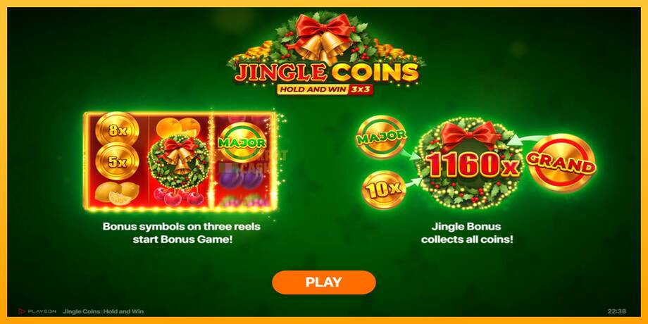 Jingle Coins машина за игри за пари, слика 1