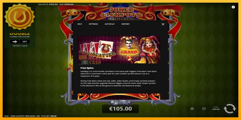 Joker Jackpots: Prize Mania машина за игри за пари, слика 6