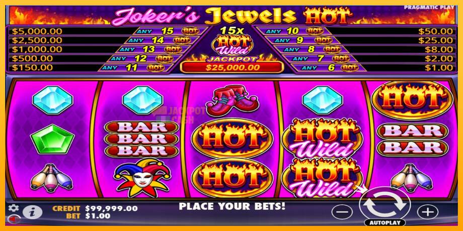 Jokers Jewels Hot машина за игри за пари, слика 1