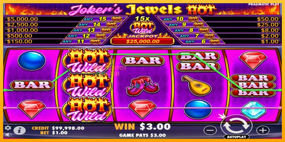 Jokers Jewels Hot машина за игри за пари, слика 2