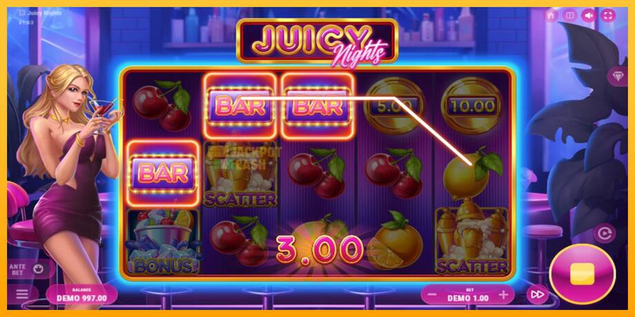 Juicy Nights машина за игри за пари, слика 3