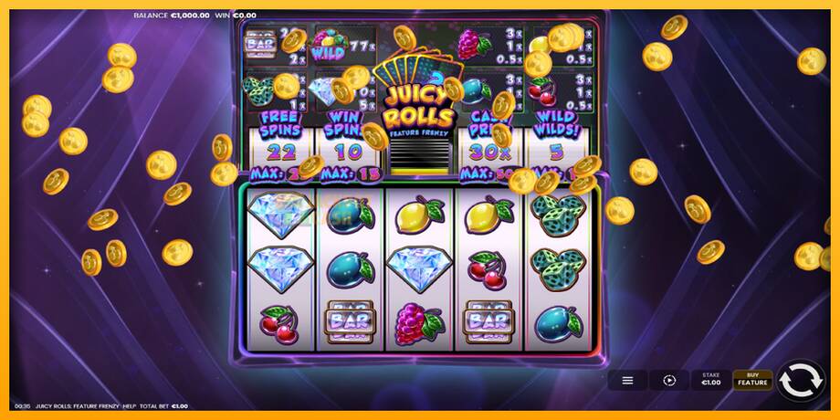 Juicy Rolls: Feature Frenzy машина за игри за пари, слика 2