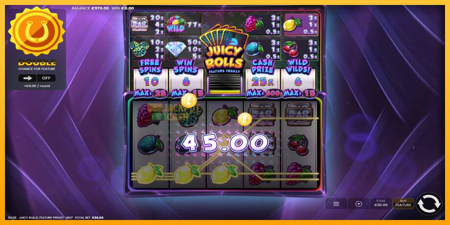 Juicy Rolls: Feature Frenzy машина за игри за пари, слика 3