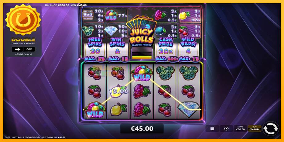 Juicy Rolls: Feature Frenzy машина за игри за пари, слика 4