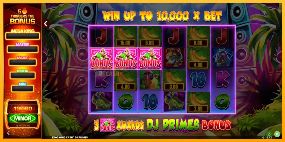 King Kong Cash DJ Prime8 Rapid Fire Jackpots машина за игри за пари, слика 1