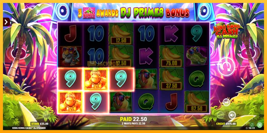 King Kong Cash DJ Prime8 Rapid Fire Jackpots машина за игри за пари, слика 3