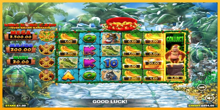 King Kong Cash Even Bigger Bananas Power Play машина за игри за пари, слика 5