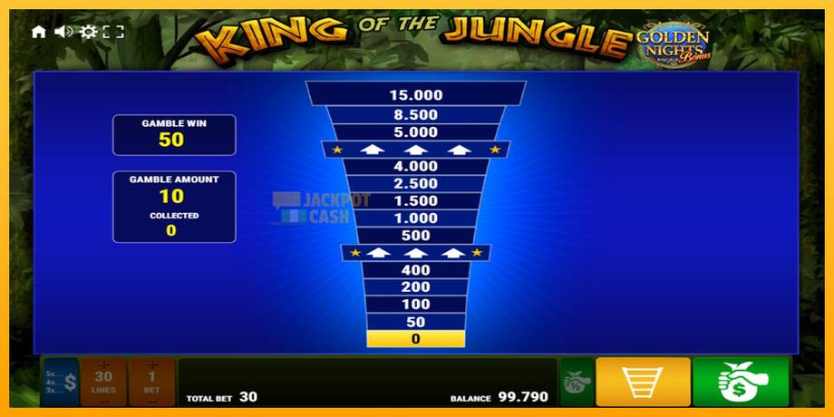 King of the Jungle Golden Nights машина за игри за пари, слика 3