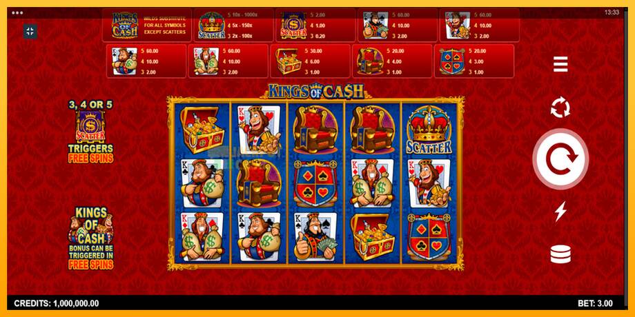 Kings of Cash машина за игри за пари, слика 1