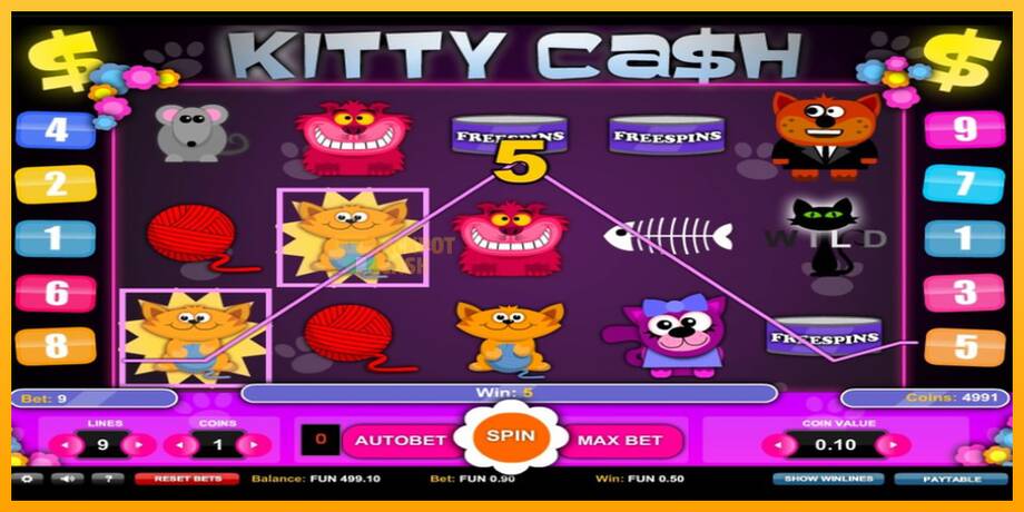 Kitty Cash машина за игри за пари, слика 3