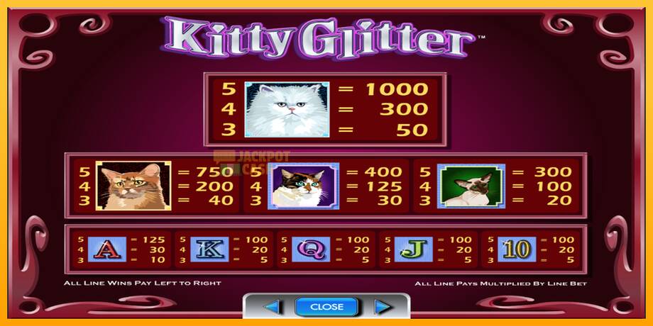 Kitty Glitter машина за игри за пари, слика 6