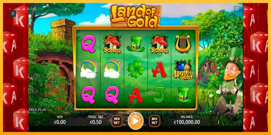 Land of Gold машина за игри за пари, слика 2