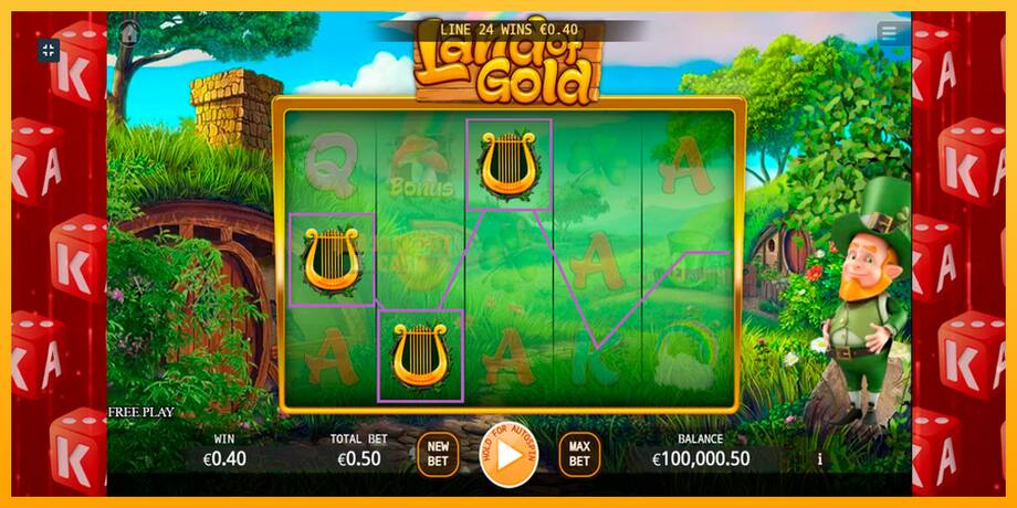 Land of Gold машина за игри за пари, слика 5