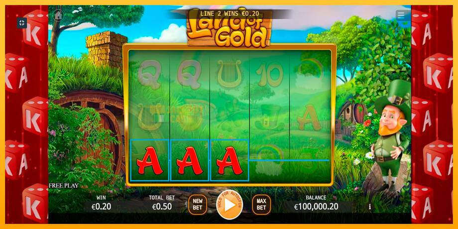 Land of Gold машина за игри за пари, слика 6