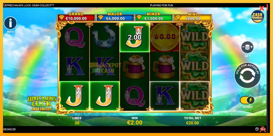 Leprechauns Luck Cash Collect Megaways PowerPlay Jackpot машина за игри за пари, слика 3