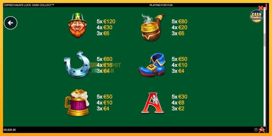 Leprechauns Luck Cash Collect Megaways PowerPlay Jackpot машина за игри за пари, слика 5