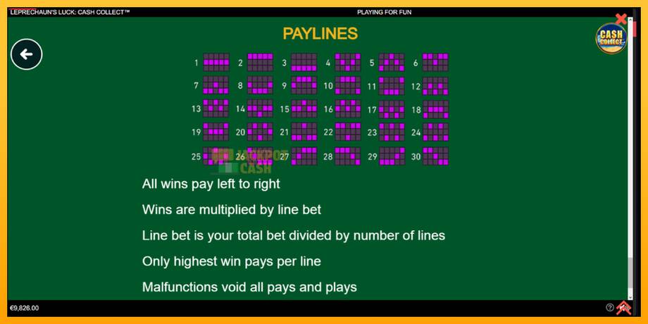 Leprechauns Luck Cash Collect Megaways PowerPlay Jackpot машина за игри за пари, слика 7