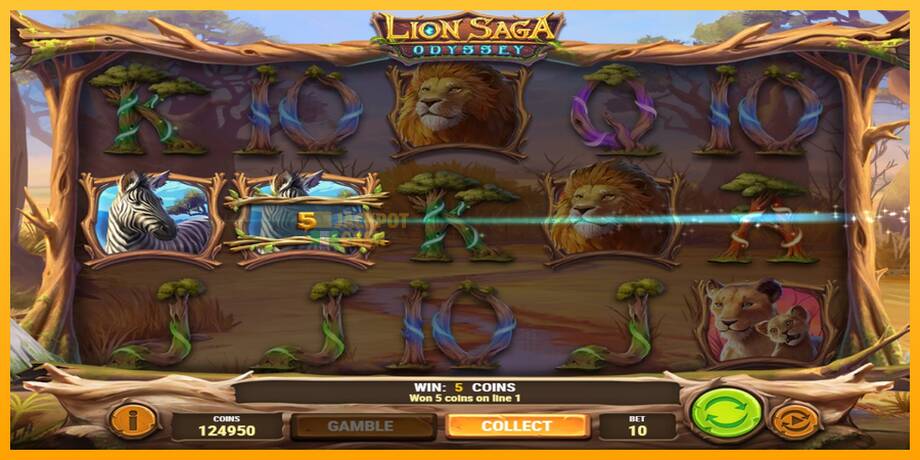 Lion Saga Odyssey машина за игри за пари, слика 2