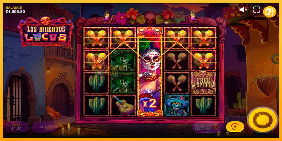 Los Muertos Locos машина за игри за пари, слика 3