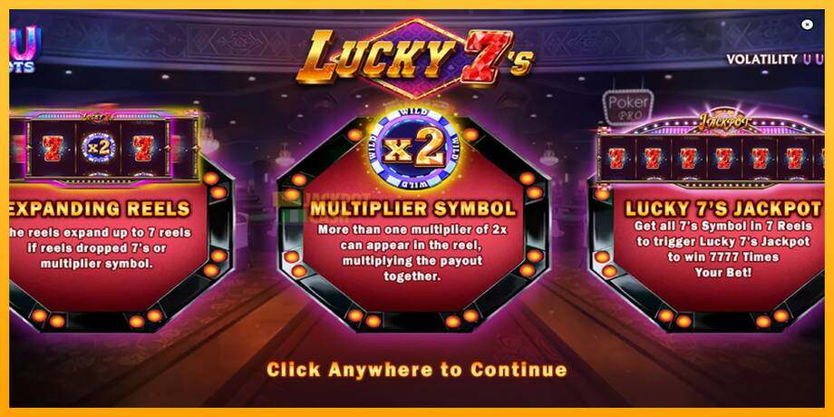 Lucky 7s машина за игри за пари, слика 1