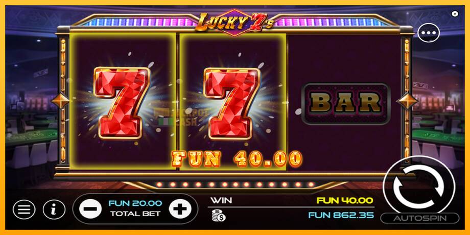 Lucky 7s машина за игри за пари, слика 3