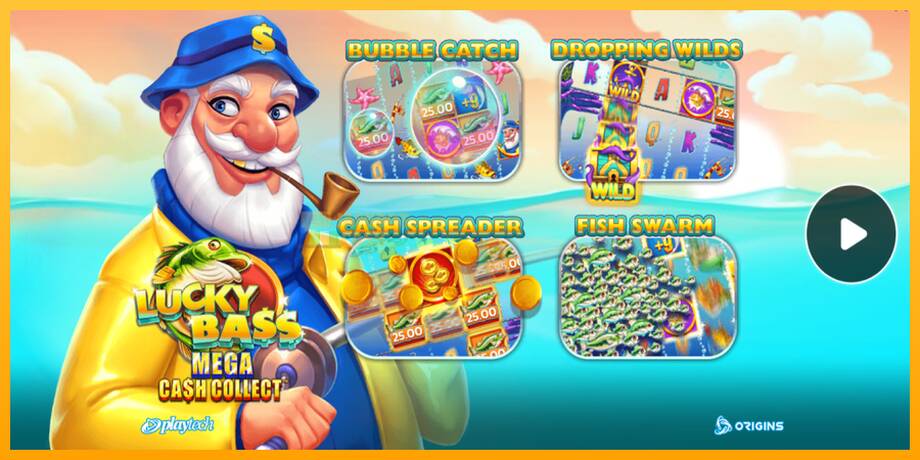 Lucky Bass Mega Cash Collect машина за игри за пари, слика 1