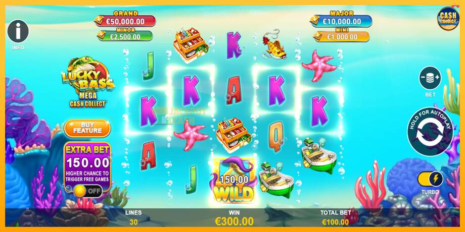 Lucky Bass Mega Cash Collect машина за игри за пари, слика 3