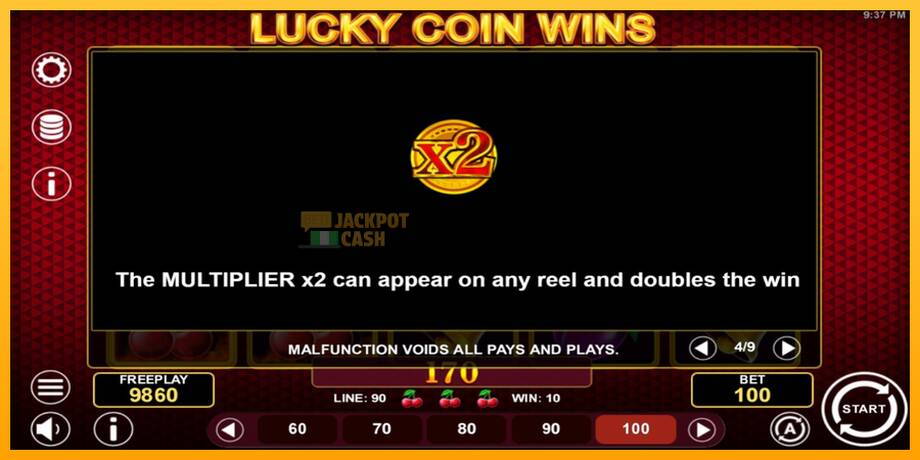 Lucky Coin Wins машина за игри за пари, слика 7