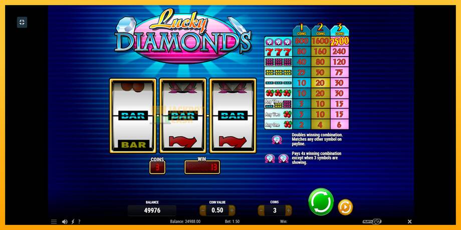 Lucky Diamonds машина за игри за пари, слика 2