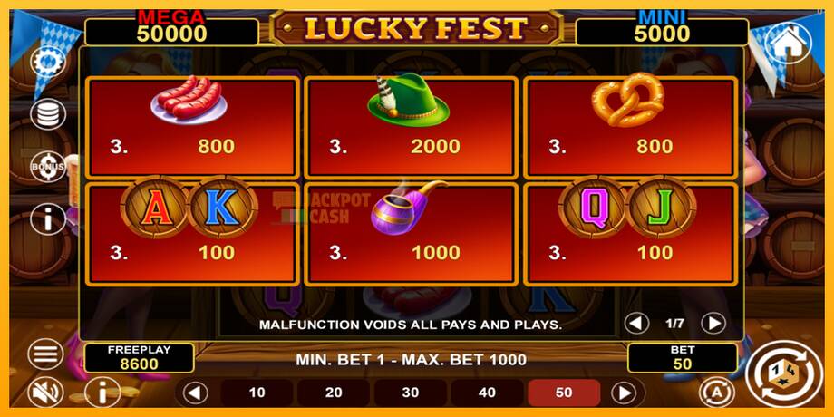 Lucky Fest Hold & Win машина за игри за пари, слика 5