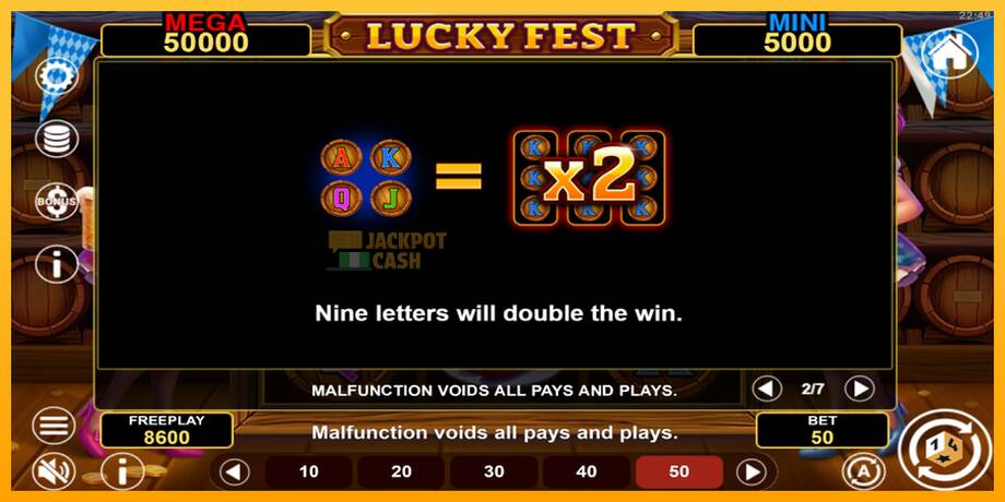 Lucky Fest Hold & Win машина за игри за пари, слика 6