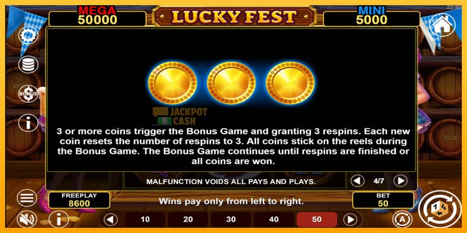 Lucky Fest Hold & Win машина за игри за пари, слика 7