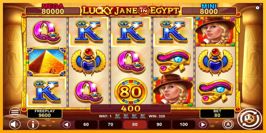 Lucky Jane in Egypt Hold & Win машина за игри за пари, слика 3