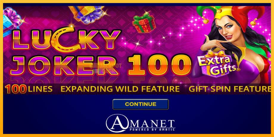 Lucky Joker 100 Extra Gifts машина за игри за пари, слика 1